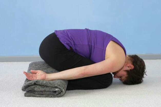 Pose: Aside from its great calming effect, this popular resting pose ...