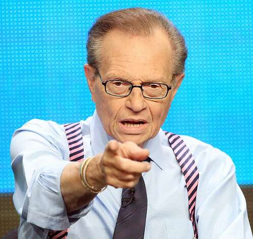 Larry King, used to live broadcasts during his seven decades on air, now records his Internet show when guests are available. Photo: Frederick M. Brown, Getty Images / SF