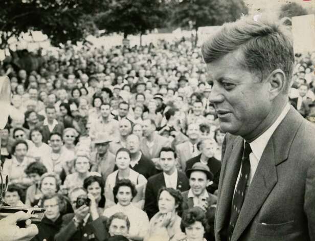 John F. Kennedy campaign visit to Albany, N.Y. Sept. 30, 1960. (Bernard Kolenberg/Times Union archive)