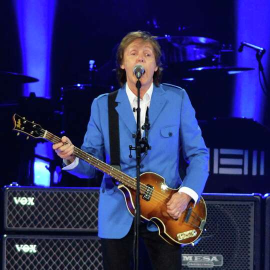Paul McCartney performs at the Times Union Center Saturday July 5, 2014, in Albany, NY.  (John Carl 