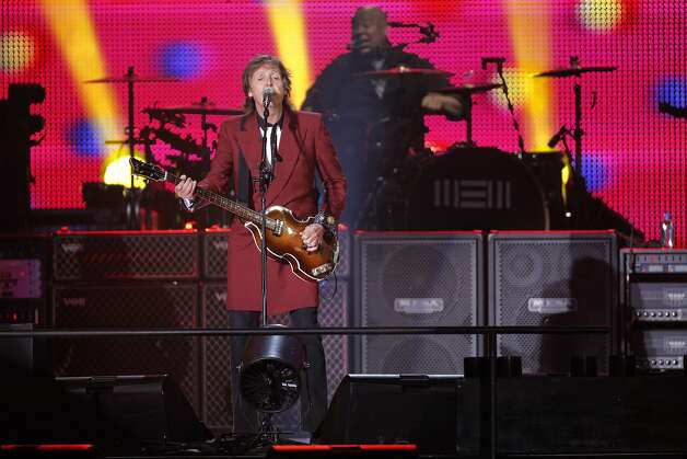 Paul McCartney plays a farewell Candlestick Park show to a sold out crowd on Thursday Aug. 14, 2014 in San Francisco, Calif. Photo: Mike Kepka