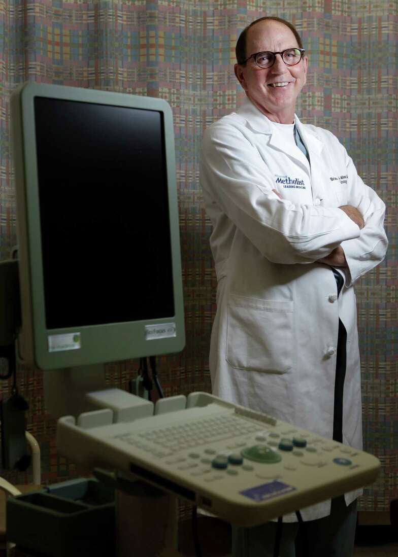 Dr. Brian J. Miles, a urologic oncologist, shows off Invivo's UroNav system at Houston Methodist. The system uses an MRI fusion technique to pinpoint areas for a biopsy.