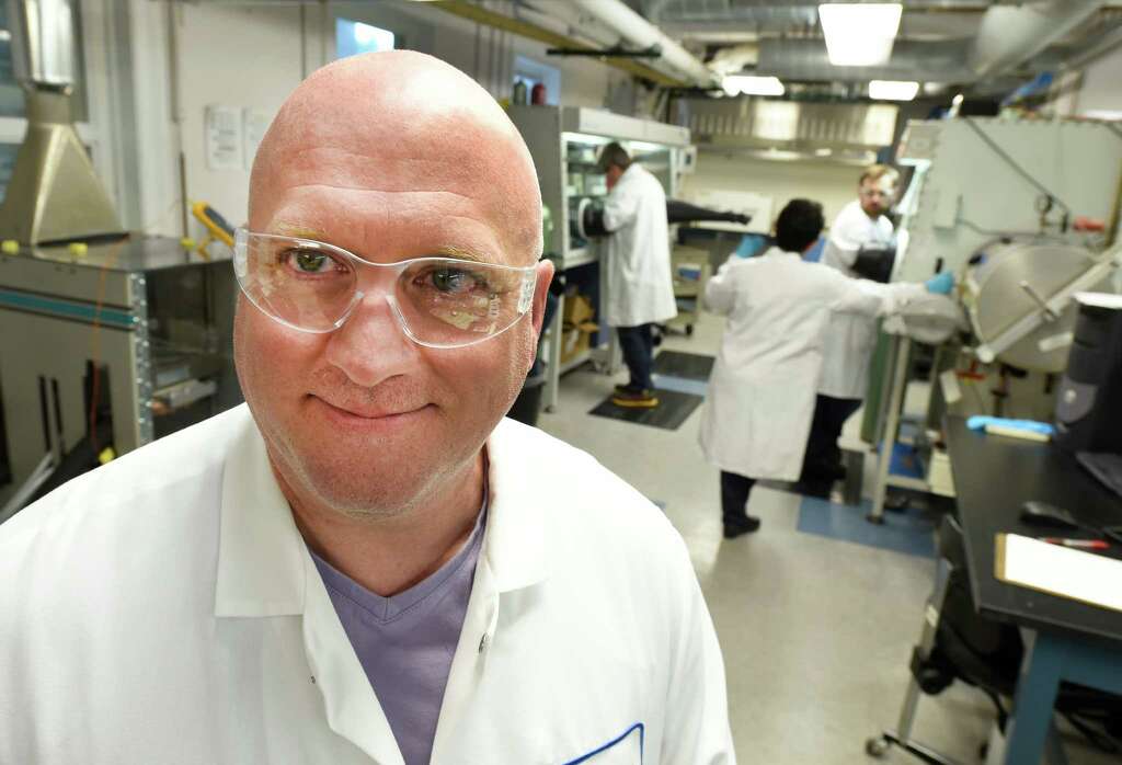 Clint Ballinger, CEO of Evident Technologies, stands in one of the labs at the - 1024x1024