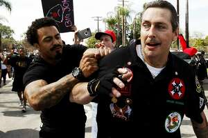 KKK members released after violent brawl at Anaheim rally - Photo