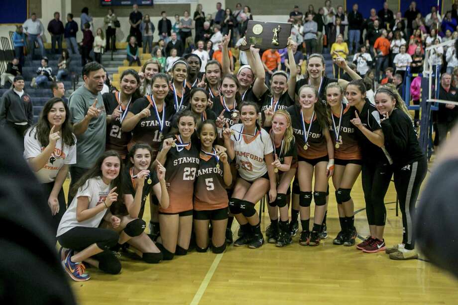 Stamford High volleyball embraces the joy of two titles 