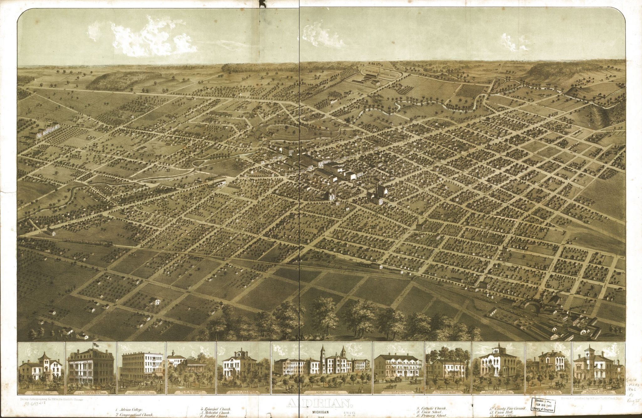 Library of Congress maps show an aerial view of early Michigan - Midland Daily News