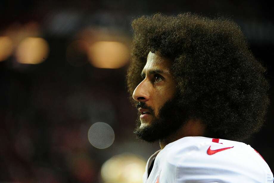 ATLANTA, GA - DECEMBER 18: Colin Kaepernick #7 of the San Francisco 49ers looks on from the sidelines during the second half against the Atlanta Falcons at the Georgia Dome on December 18, 2016 in Atlanta, Georgia. (Photo by Scott Cunningham/Getty Images) Photo: Scott Cunningham, Getty Images