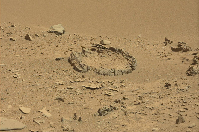 NASA's Curiosity rover captured a strange rock formation on Mars and alien hunters suspicious