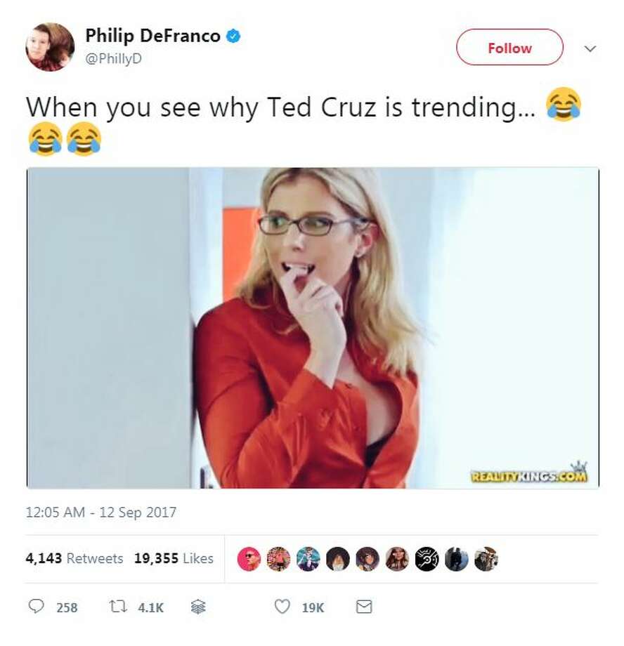 Ted Cruz Likes Nsfw Porn Video Post On Twitter Houston Chronicle