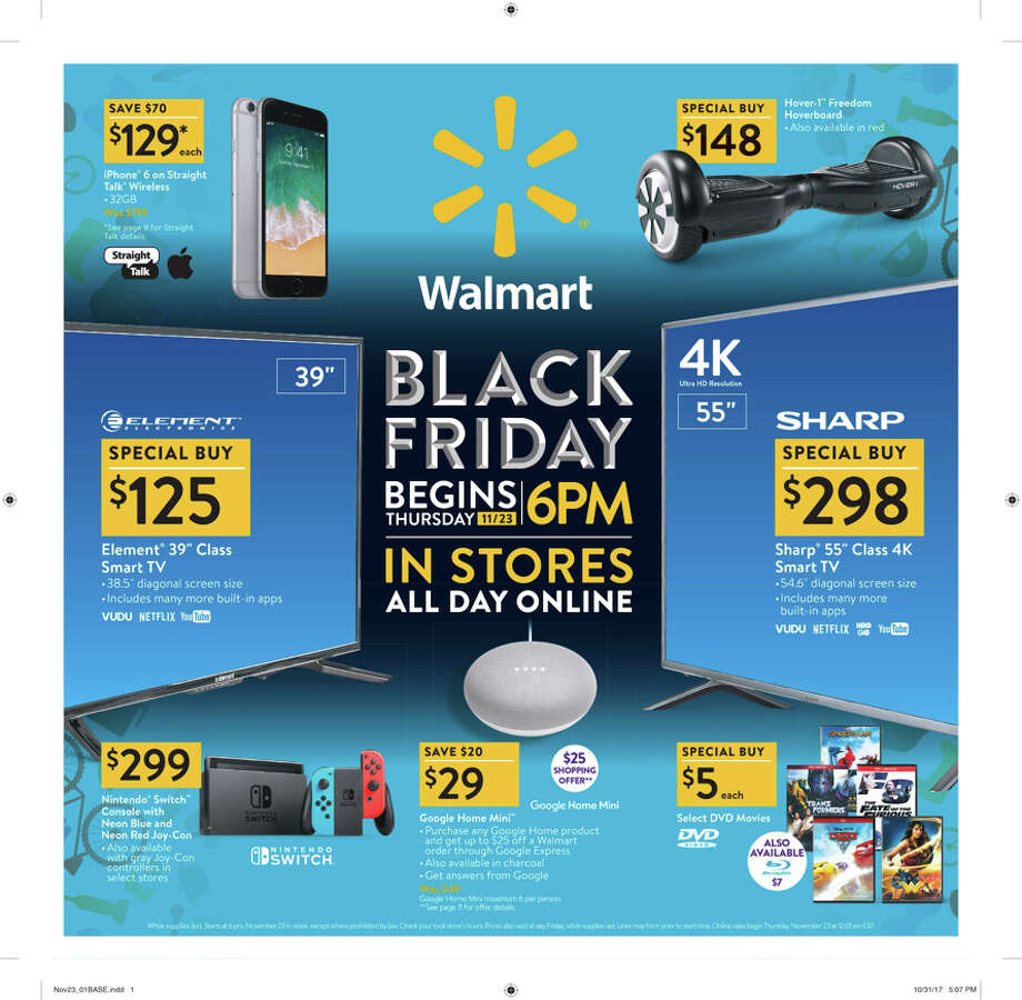 Walmart releases their 2017 Black Friday ad - Houston Chronicle - What Time Black Friday Sale Start At Walmart Online