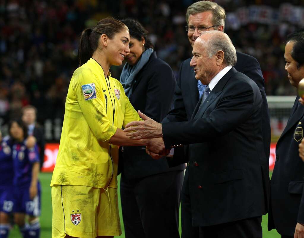Image result for Hope Solo accuses Sepp Blatter of sexual assault at Ballon d'Or awards ceremony