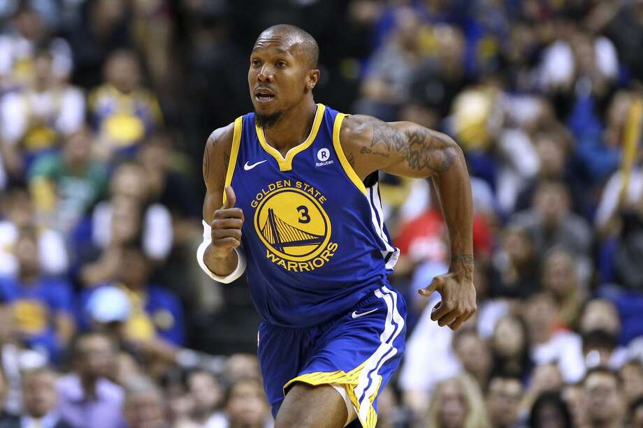 David West of the Golden State Warriors in action during the game between the Minnesota Timberwolves and the Golden State Warriors as part of 2017 NBA Global Games China at Mercedes-Benz Arena on October 8, 2017 in Shanghai, China.  Photo: Zhong Zhi / Getty Images / 2017 Getty Images