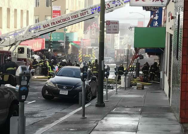 SF firefighters rescue one person in Chinatown fire
