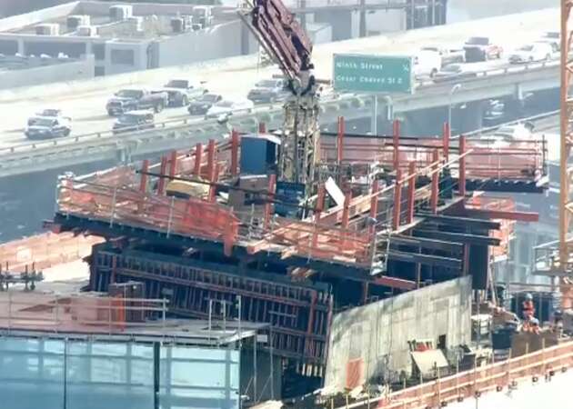 Concrete wall threatening to fall from SF high-rise stabilized