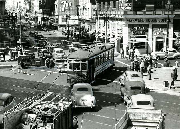 Rare unseen downtown San Francisco photos show city life in the 1930s and 1940s
