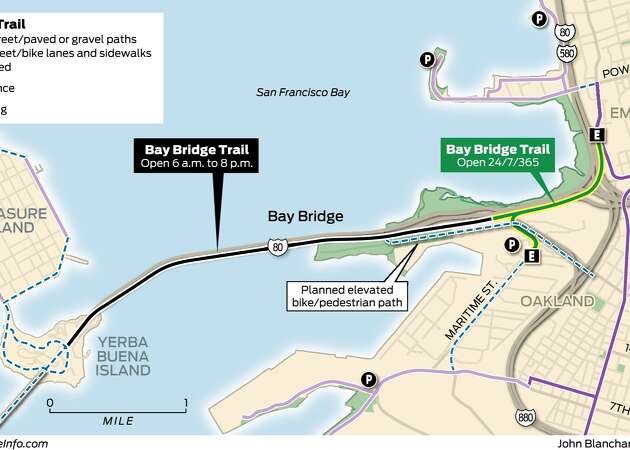 Bay Bridge bike ride now goes halfway to SF, 7 days a week