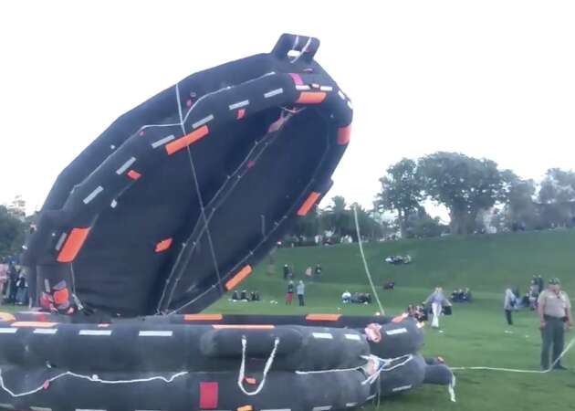 SF man says citations he received for inflating 50-person rafts at Dolores Park are 'bogus'